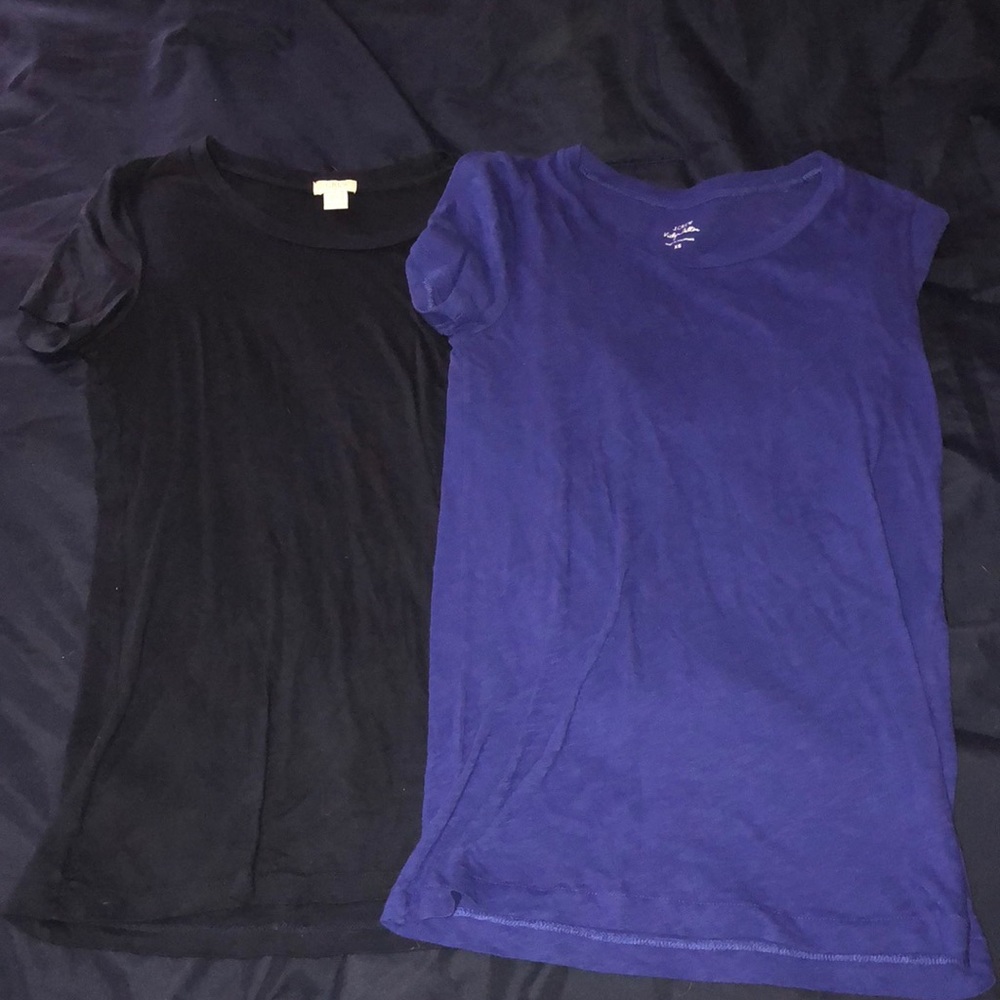 Set of 2 J Crew Basic Scoop Neck Tees